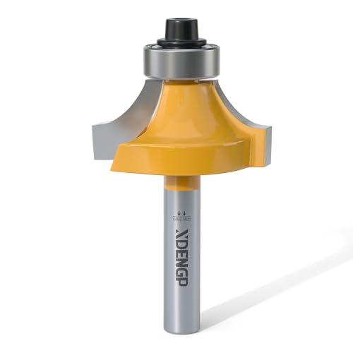 Image of Roundover Router Bit 1 /4 Shank, 5 /16 inch Radius Round Over Router Bits, Router Bits Round Over for Edging Forming Rounding Woodworking Cutter