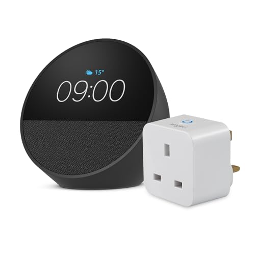 Echo Spot | Black + Sengled Smart Plug, Works with Alexa - Smart Home Starter Kit