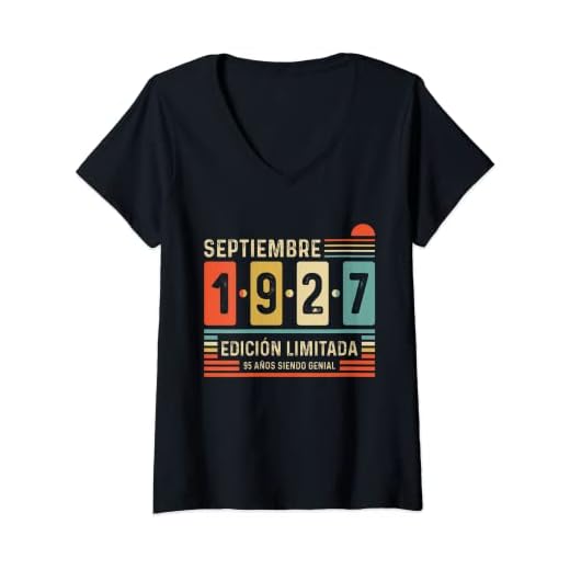 Mujer 95 Años Septiembre 1927 Leyenda Regalo 95 Cumpleaños Camiseta Cuello V