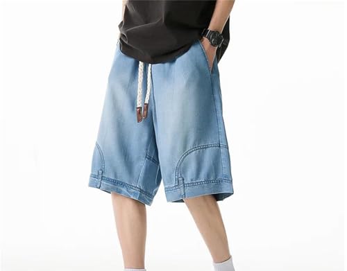 Spring Washing Jean Pants Men Street Cowboy Cropped Pants2