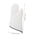 ELAYARD 2Pcs Large Heat Resistant Cotton Oven Mitts Flexible Kitchen Gloves for Cooking BBQ Non Slip Grip for Home Restaurant Cotton Cloth Cooking Tools