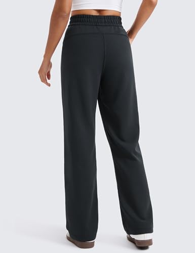 CRZ YOGA SoftAura Wide Leg Sweatpants Women 29"/31" Modal High Waisted Lounge Travel Casual Sweat Pants with Pockets2