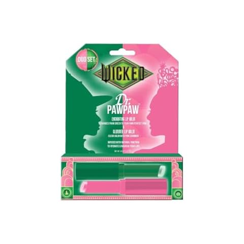 Wicked x Dr PawPaw Enchanting and Glimmer Lip Balm Duo - Moisturizing, Tinted Lip Balm for Women - Vegan, Nourishing, Hydrating Lip Balm - 2 pc Cover