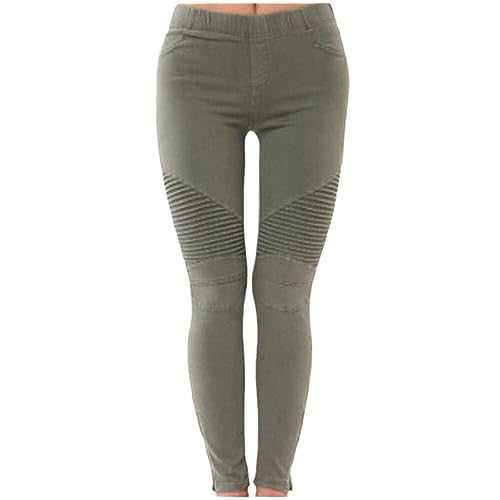 Women Pants Vintage Pleated Pencil Pants Office Lady Elasticity Skinny Trousers Jeans Streetwear Women's Clothing