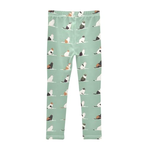 Cute Cat Various Girls Leggings Athletic Pants Tights Stretch Bottom2