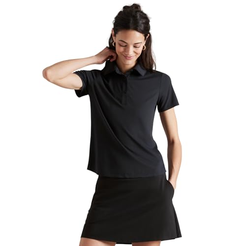 Rhone Women's Course to Court Polo (Black, S)