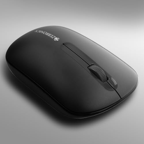ZEBRONICS Pulse Wireless Mouse, Multi Connectivity, Dual Bluetooth, for Mac, Laptop, Computer, Tablet, 2.4GHz, 1200 DPI, Comfortable & Lightweight (Black) ZEBRONICS Pulse Wireless Mouse, Multi Connectivity, Dual Bluetooth, for Mac, Laptop, Computer, Tablet, 2.4GHz, 1200 DPI, Comfortable & Lightweight (Black)