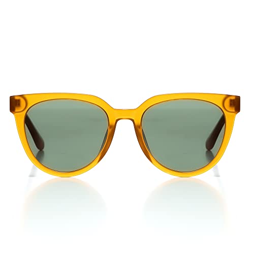 isheep Round Sunglasses for Women and Men with UV400 Protection, Vintage, Handmade Craft SIS-15-YE2