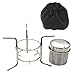 ESiiFuu Windproof Alcohol Stove Alcohol Heater Outdoor Windproof Alcohol Mini Alcohol Stove with Storage Bag
