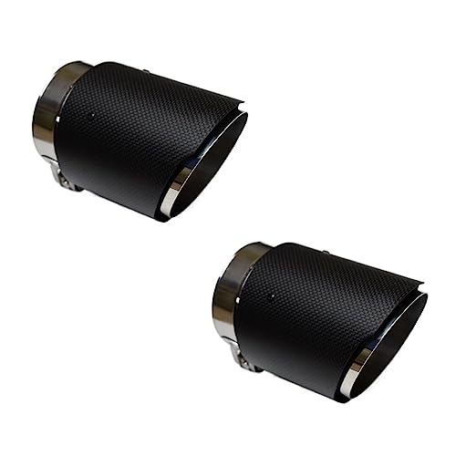 car Exhaust Pipe Trim For Jaguar For XEL For XFL XE 2015 2016 2017 2018 2019 2020 2021 2022 2023 Car Exhaust Tail Pipe Rear Muffler Throat Tip Car tail Muffler Tip (Size : 2pcs)