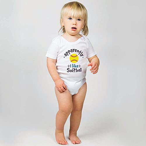 ChalkTalkSPORTS Softball Baby & Infant One Piece | Softball Theme Bodysuits2