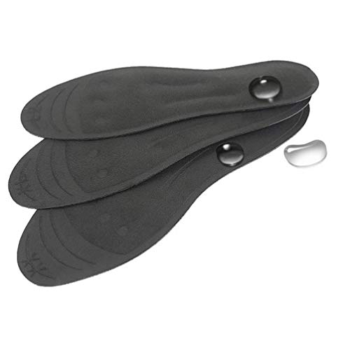 HEALLILY Palmilhas de gel líquido de glicerina para massagem absorvente de suor, almofada para pés à
