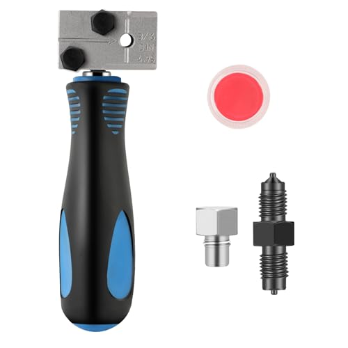 WODHMIEY 3/16 inch DIN Double Flaring Tool Handheld Pipe Expander with Metal Head Compact and Lightweight 3/16 Pipe Expansion Tool Designed for Automotive Brake Line Tubing and Field Applications