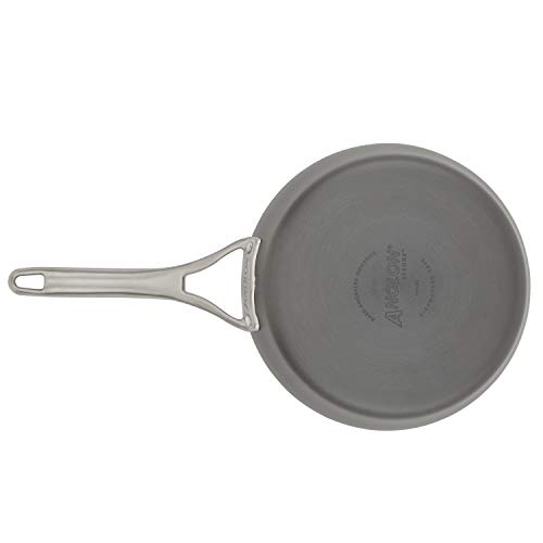 Anolon 81386 3-Qt. Covered Sauté Hard Anodized Aluminum Sauteuse, Saute Pan, Dark Gray Second Image