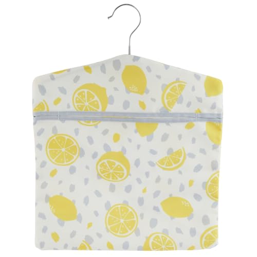 Home Accessories Indoor/Outdoor Reusable Leamon Print Storage Peg Bag with Hanging Hook