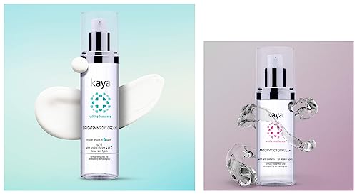 Image of Kaya Clinic Antox Vit-C Formula, Vitamin-C Enriched, Anti-oxidant Serum for Dullness, 30ml & Brightening Day Cream, Lightweight Cream With Azeloyl Glycine & Spf 15, 50 Ml