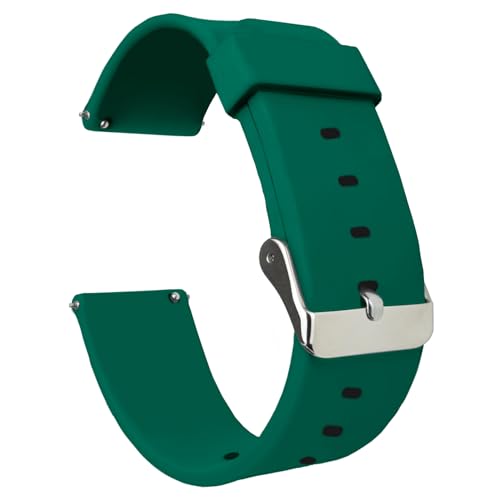 Image of ACM Watch Strap Silicone Belt 20mm compatible with Boat Wave Neo Smartwatch Casual Classic Band Green