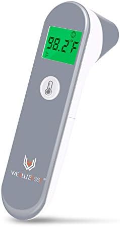 WEALLNERSSE Body Fever Thermometer Digital Infrared Ear and Forehead 2 in 1 for Adult, Baby, Child and Kid Non-Contact
