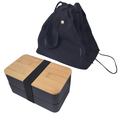 Bento Box Adult Lunch Set with Bamboo Lid
