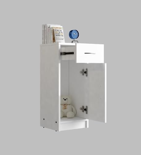 Image of Nest Multipurpose Storage Unit | Engineered Wood | Free-Standing Cabinet | White Finish | Spacious & Durable | Easy Knock-Down Assembly