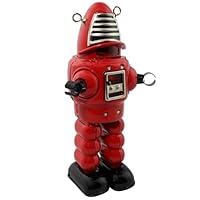 Robot En Tôle Skyexpress - Freak Scene - Jouet Friction - Science-fiction - Gris