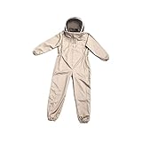 GAROZATION 養蜂用ワンピーススーツ手袋付き 養蜂家向け 快適素材 暑い天候も適応 ミツバチから顔守るベール付き スタイル指定不可