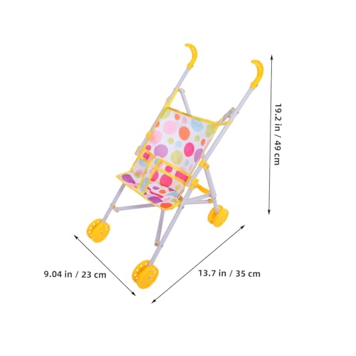 SOPOTUTU Realistischer Puppenwagen Leichte Kompakte Detailgetreues Design Zubehör für Puppenhäuser Fördert Eltern Junge Mädchen Spiel Langlebiger Kunststoff Vielseitig Einsetzbar – Bild 8