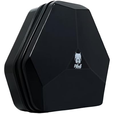 Skull Shaver Pitbull Diamond Travel Case - Durable Glossy Case for Shaver Storage - Compact Organizer - Travel-Friendly Design - Great Gift Idea