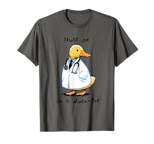 Ducktor Funny Duck Doctor Pun Trust Me I'm a Ducktor Maglietta