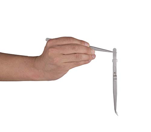 Tweezers, Precision Tweezers Set, Anti-Static Stainless Steel Curved Of Tweezers, For Electronics, Laboratory Work, Jewelry-Making, Craft, Soldering, Etc（2 Pcs） #TOP2