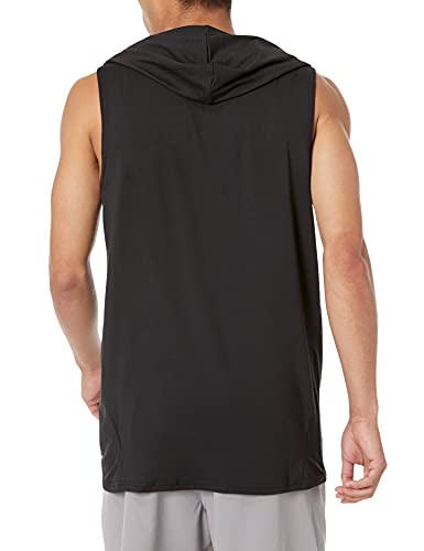 Amazon Essentials Men's Tech Stretch Sleeveless Hoodie, Black, Medium #TOP1
