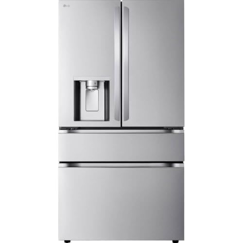LG Smart 4-Door French Door Refrigerator with Full-Convert Drawer - Counter-Depth MAX 24.5 Cu. Ft. Stainless Steel