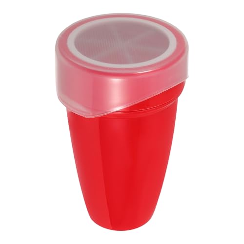 NUOBESTY Mini Cedazo de Harina Manual de Malla Fina Rojo Espolvoreador de Azúcar Portátil para Repostería Utensilio Pequeño para Tamizar Matcha Cacao y Polvo Casa