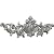 Ekena Millwork ONL16X04X01MA 16 3/8-Inch W X 4 3/4-Inch H X 3/4-Inch P Marcella Medium Leaf with Scrolls Onlay