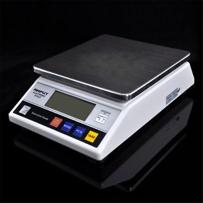 Digitalwaage Feinwaage 0.1g-7.5kg mit beleuchteter LCD-Anzeige Küchenwaagen und Tara Funktion feinwaage 13 Maßeinheit Wiegen von Lebensmitteln zum Kochen Backen Mixen