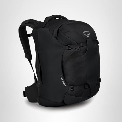 Osprey Farpoint 55L Men's Travel Backpack, Black - Image 11