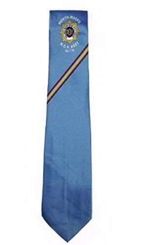 Corbata azul masónica de caballero con insignia de logia masón