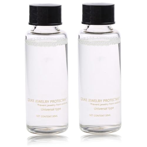Uanqfegy Revestimiento Protector de joyería: 2 Unidades de sellador de Esmalte Transparente, 30 ml para Proteger la Piedra metálica del deslustre