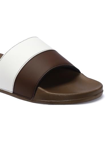 Image of hummel CAMP MEN COLOUR BLOCK SLIDERS Comfortable Cushioned Sole Arch Support Durable Lightweight Flexible Trendy Style Flip flops and Slippers Slides for Men Daily use Chappal