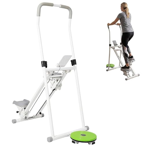 Stepper d'escalier vertical pliable 118kg avec guidon réglable