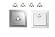 Generisch 4 Stück Schalter Aufkleber Set Glocke Klingel Symbol Schalteraufkleber Schalter Sticker (R75/12/2) T (1,5 x 1,5 cm)