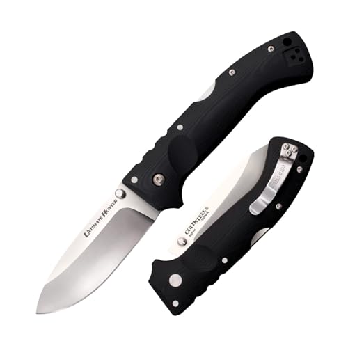 Cold Steel Ultimate Hunter 3.5 S35VN Razor-Sharp Blade 5 G-10 Easy-To-Grip Orange Handle Hunting Folding Knife with Tri-Ad Locking Mechanism