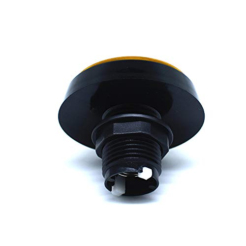 Arcity 5 Pcs 60mm Arcade LED Push Button Dome Illuminated with Microswitch for Jamma MAME Video Game Machine Cabinet Yellow New - Thumbnail 4