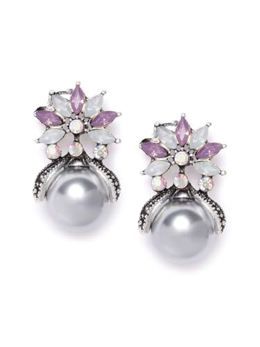 YouBella Jewellery Earrings for women Crystal Stud Earrings for Girls and Women