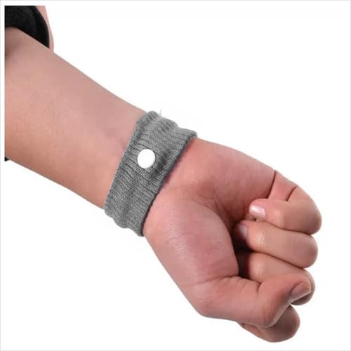 Pulseiras Anti Enjoo Cinza Grávida Gestante Náusea Band Viagens