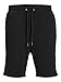 JACK & JONES Pantalones Cortos de Sudadera Bermuda Ajuste cómodo hasta la Rodilla con Bolsillos Laterales, Color:Negro, Talla:M