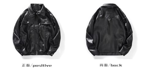Men's Leather Jacket in Oversized Fit Top2