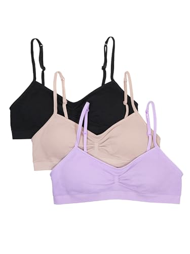 Fruit of the Loom Girls' Seamless Trainer Bra with Removable Modesty Pads