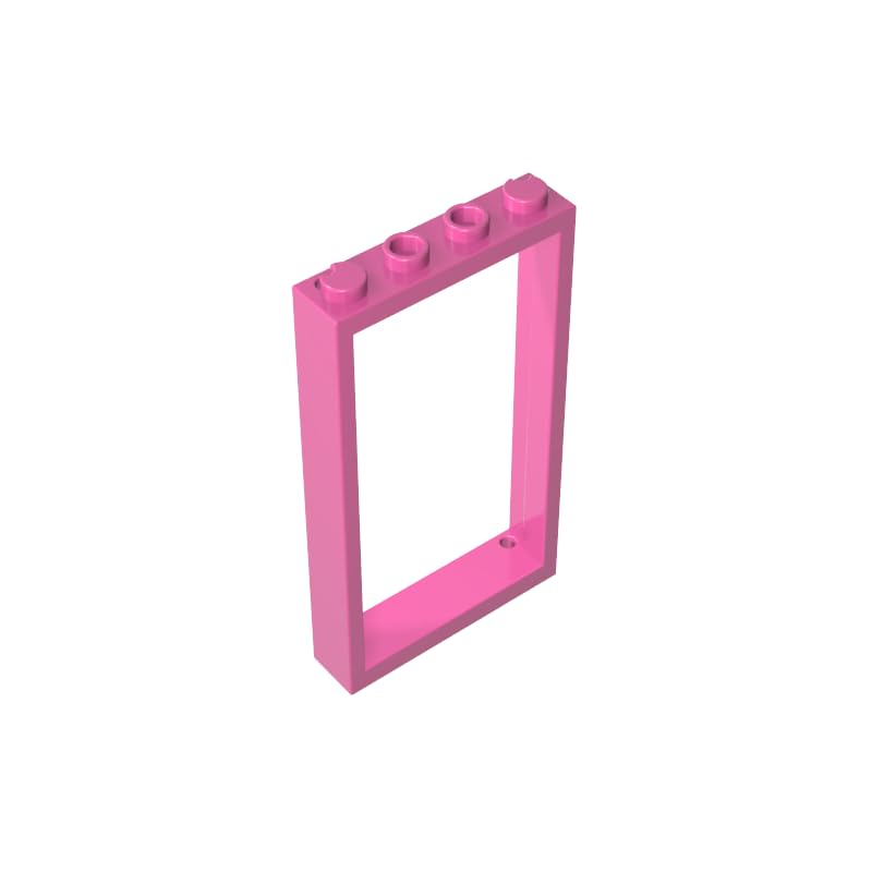 Gobricks 60596 Door Door Frame 1x4x6 Type 2 10 Pieces GDS-874 Compatible with Lego Building Blocks Color:Dark Pink — image 1