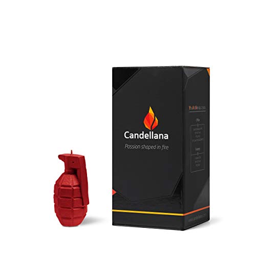 Candellana-Handmade-Grenade-Kaars-Gift-Grappig-Decoratieve-Kaars-Home-Decor-Geschenken-voor-vrienden-Katoenen-lont-Brandduur-12-uur-Rode-Kaars
